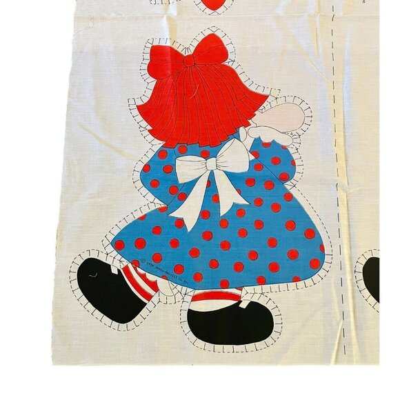 Vintage 1978 Raggedy Ann Cut & Sew Pillow Doll Pattern Form Set of 2 - Picture 5 of 5